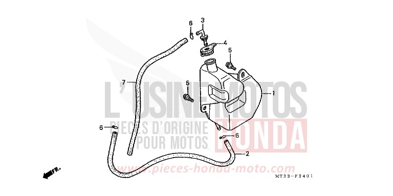 RESERVETANK (ST1100AN/AP/AR) von Pan-European ABS SPARKLING SILVER METALLIC (NH295D) von 1994